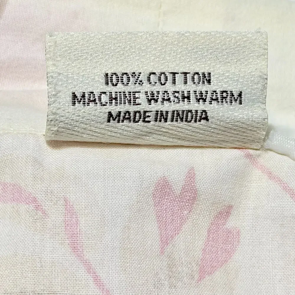 Vintage 90s Floral Cotton Kimono Robe Cottagecore Wrap Duster Mas d’Ouvan Paris - Picture 10 of 11